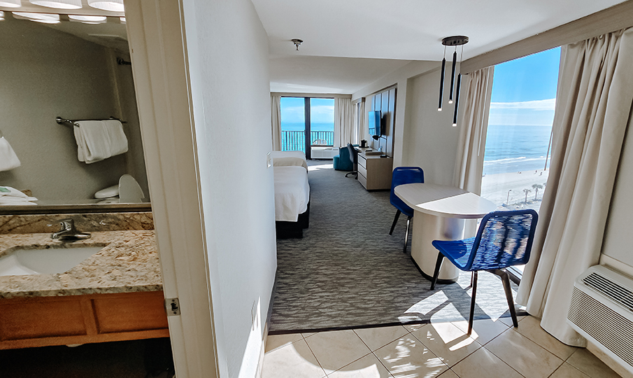 enlarged view of guest room kitchen facilities