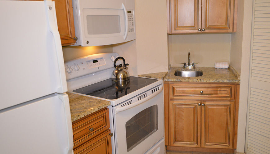 enlarged view of guest room kitchen facilities