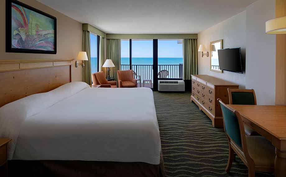 ocean front king efficiency guest room view