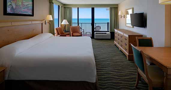 guest room view of the Nautilus Inn in Daytona Beach